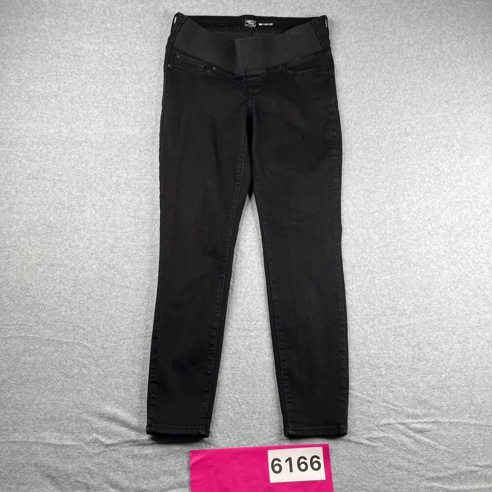 Levis Signature Series Baby Bump Skinny Jeans Black Stretch Womens Maternity M
